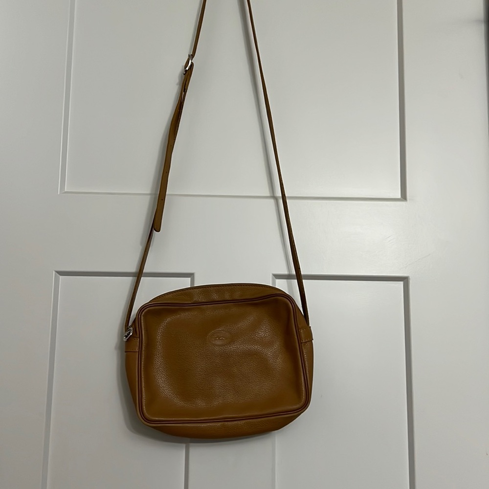 Vintage Longchamp Pebbled Leather Crossbody